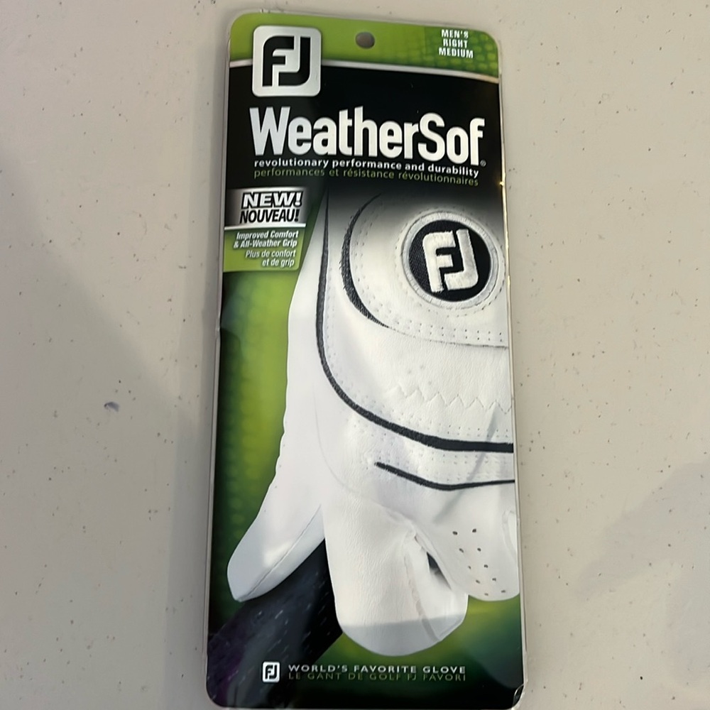 NWT FJ Weathersoft right golf glove